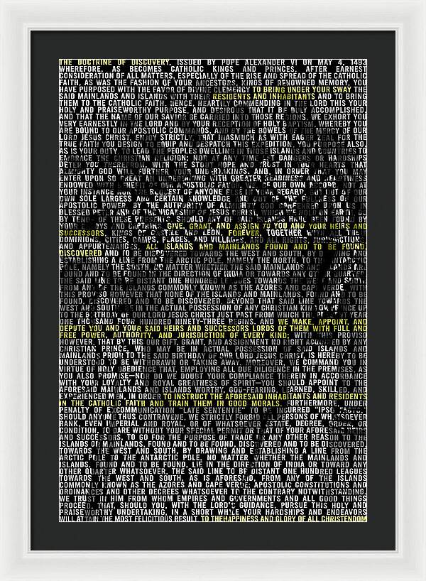 Doctrin of Discovery - Framed Print