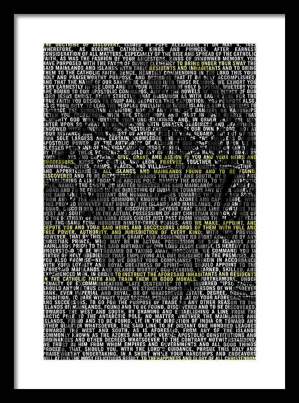 Doctrin of Discovery - Framed Print