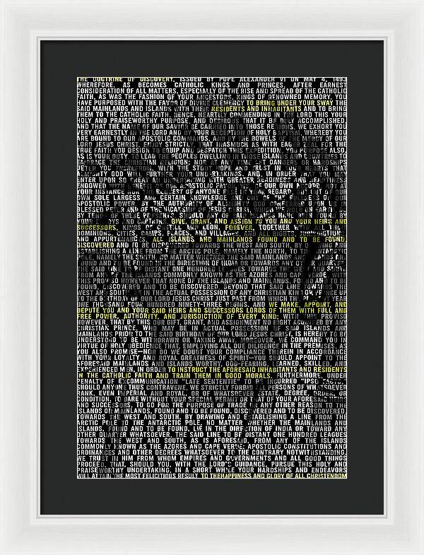 Doctrin of Discovery - Framed Print