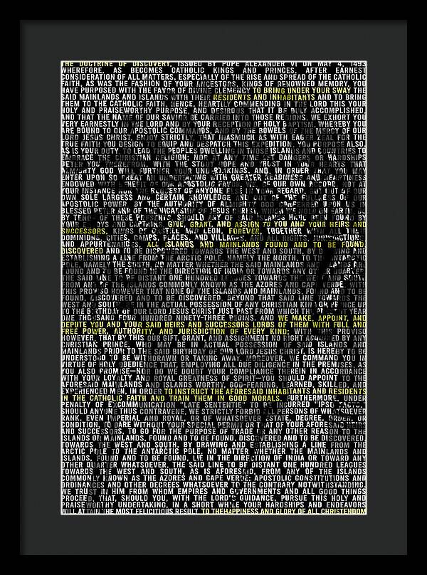 Doctrin of Discovery - Framed Print