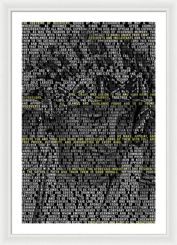 Doctrin of Discovery - Framed Print