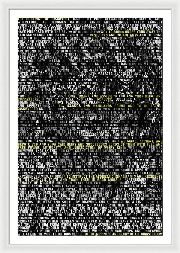Doctrin of Discovery - Framed Print