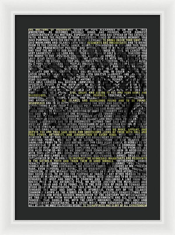 Doctrin of Discovery - Framed Print