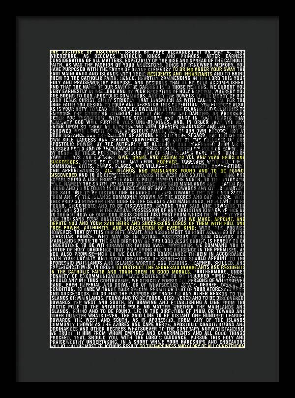 Doctrin of Discovery - Framed Print