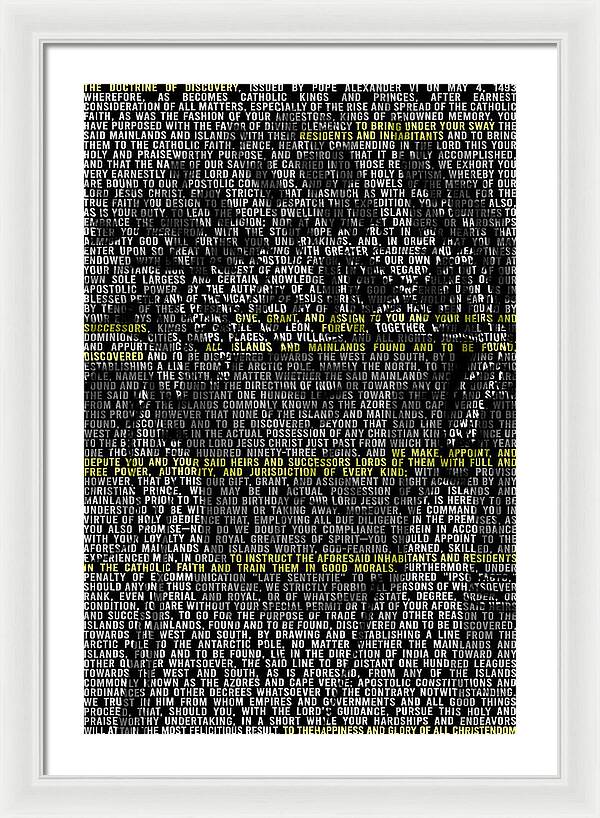Doctrin of Discovery - Framed Print