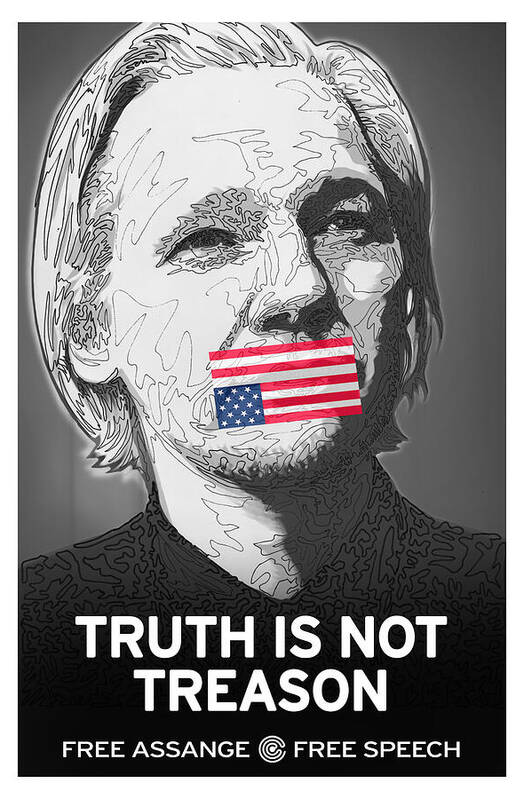 Free Assange 1 - Art Print