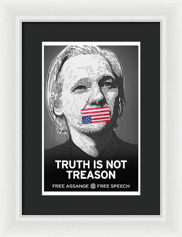 Free Assange 1 - Framed Print