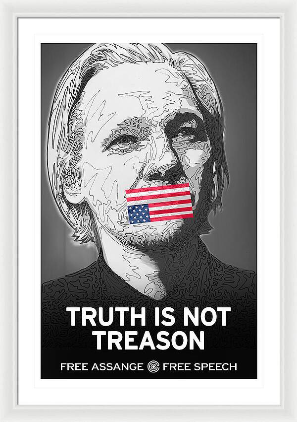 Free Assange 1 - Framed Print